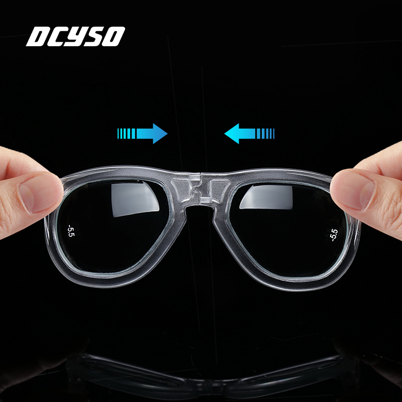 Dcyso Snorkeling Mask Myopia Lens Removable Lens Full Dry Diving Mask Glasses Diving Equipment