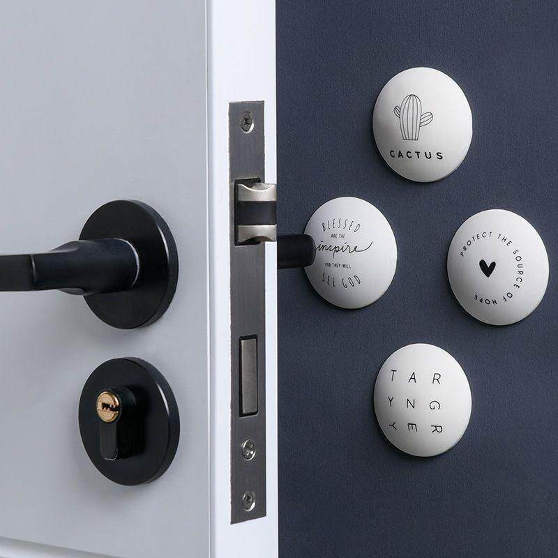 Door handle Anti-collision cushion wall sticker protective door post sleeve door rear silicone window suction door sticker house door anti-kowling for four clothes