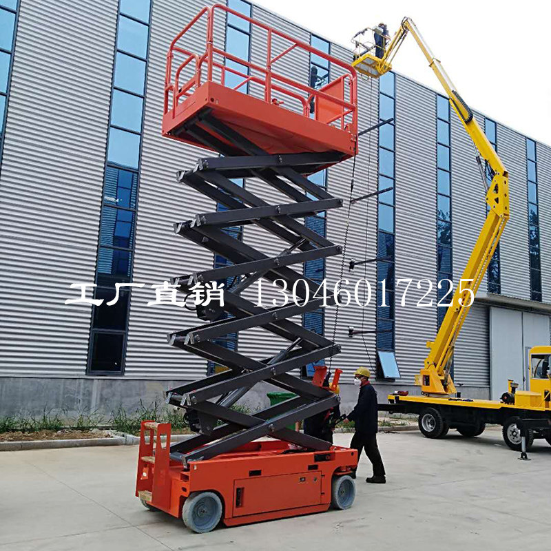 Engineering installation car Mobile self-propelled Ascending Descending Platform Mobile Deng Car Maintenance Monitoring Street Lamp Lift
