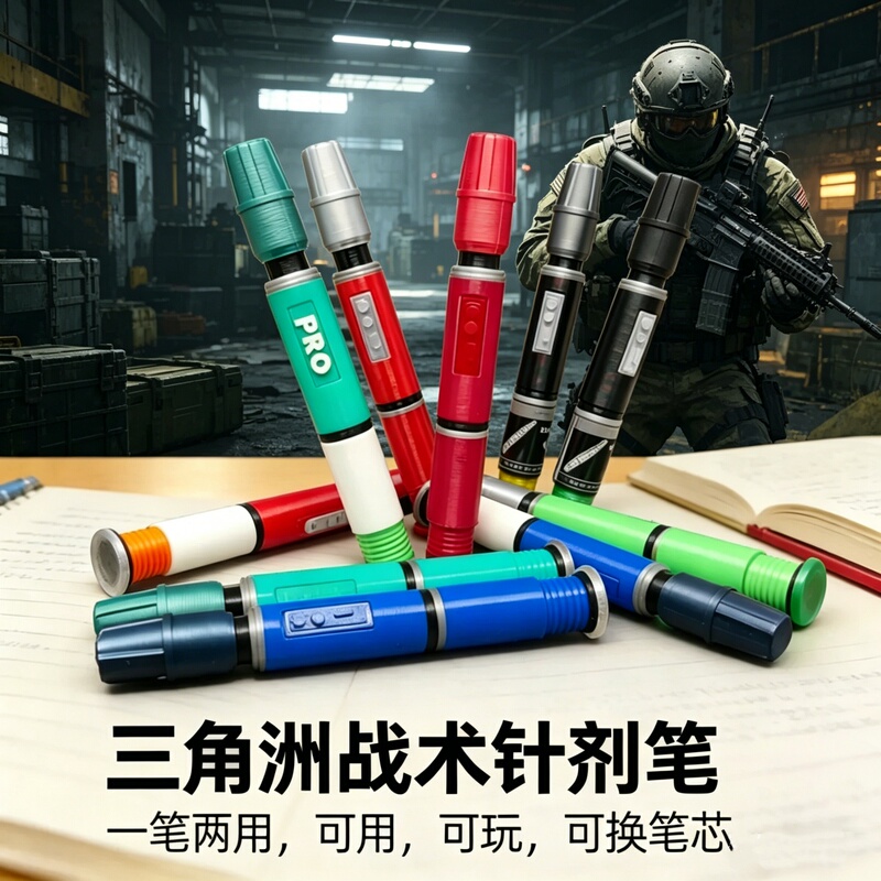 Delta Operation Tactical Injection Game-Themed Peripheral Model Stationery Student Gel Pen Writeable Gift