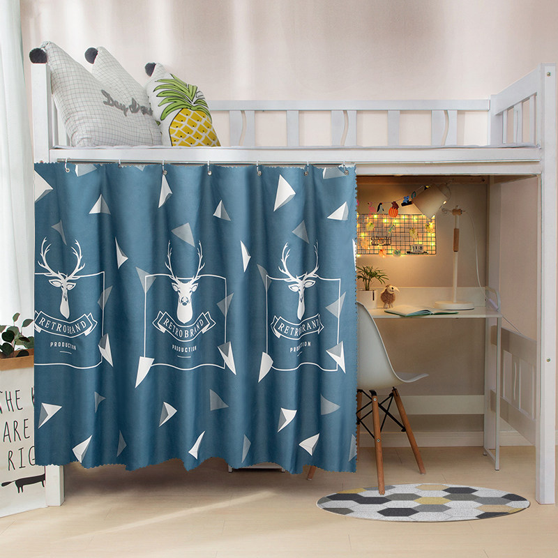 Student dormitory bed curtain blackout cloth upper and lower bunk female bed male simple lower table curtain bedroom upper bunk curtain bed circumference