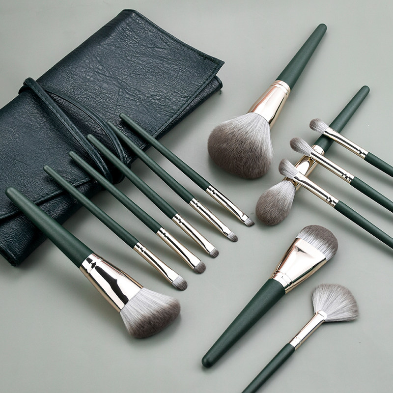 Aidolan 14 makeup brushes beginner Cangzhou eyeshadow brush set Super soft brush loose powder brush set brush full set