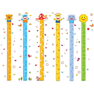 身高贴纸卡通儿童房装饰墙贴