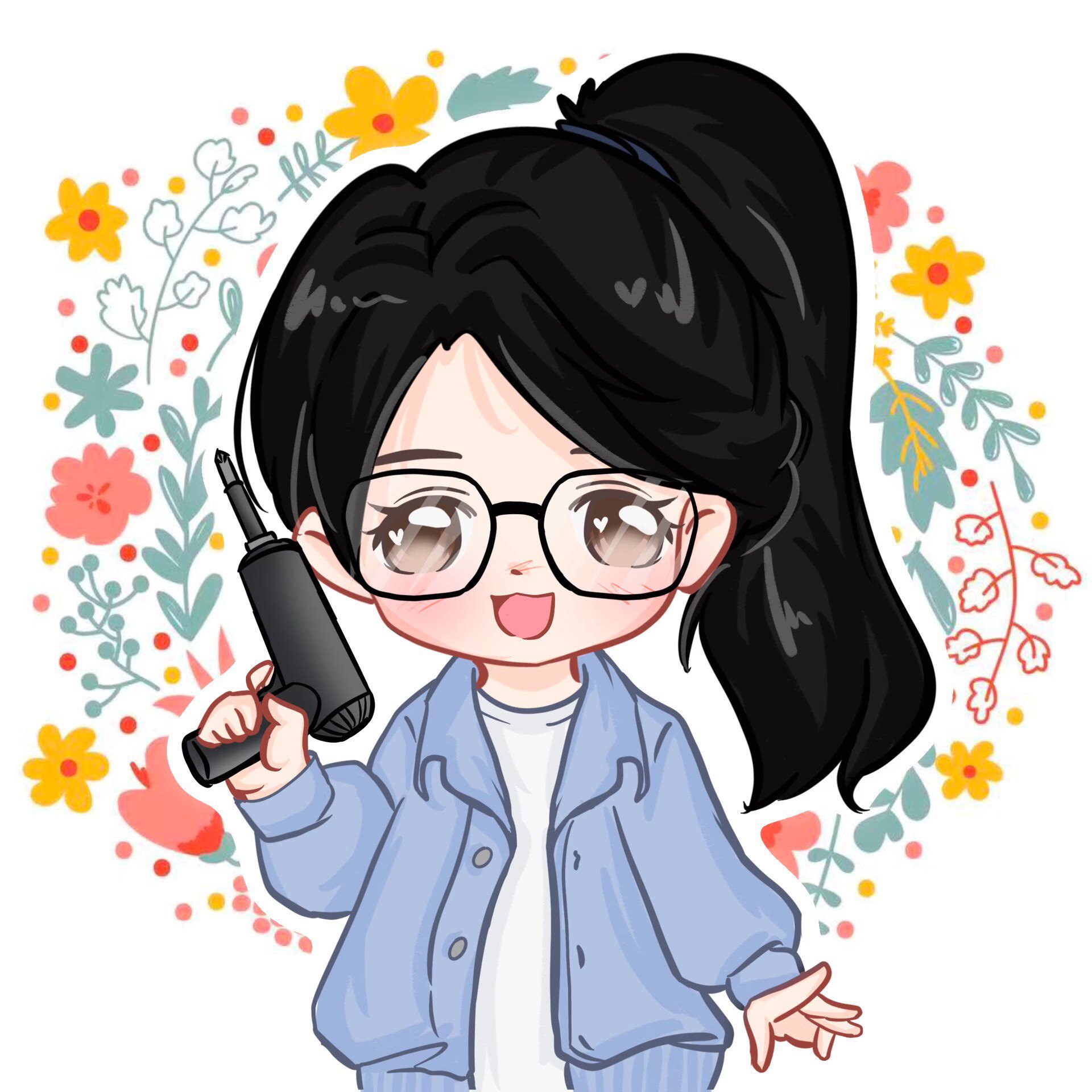 邻家小妹装机馆的LOGO