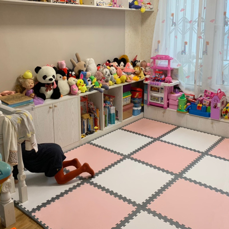 (Beautiful seam) foam floor mat stitching household crawling mat children's environmental protection crawling mat bedroom thickened floor mat