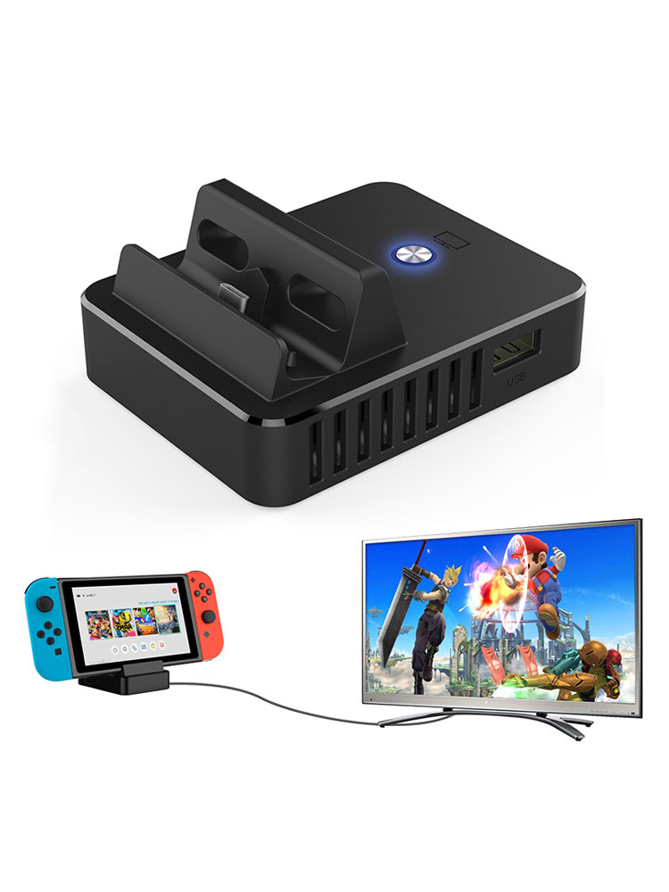 Honcam Is Suitable for Nintendo Switch Oled Dock, Portable Ns Charging and Cooling, Tv Connection Converter, Screen Projection Device, Switch Console Stand, Universal Accessories and Peripherals