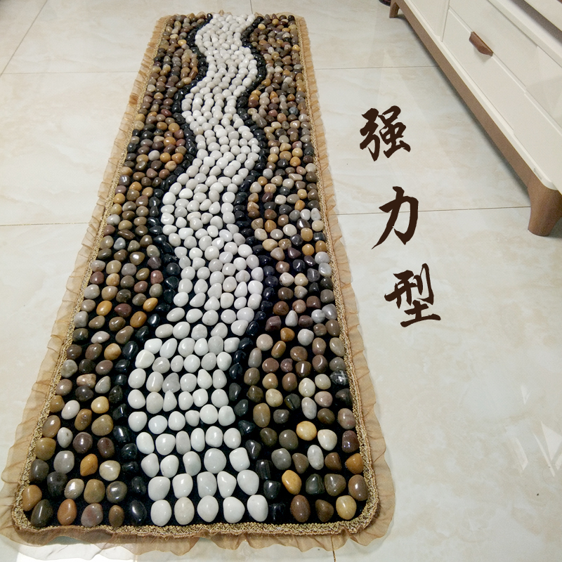 Natural Pebble Foot Massage Mat, Rain Flower Stone Walking Mat for Home Use, Foot Stepping Stones, Powerful Soft Stone Acupoint Massage Natural Pebble Foot Massage Mat, Rain Flower Stone Walking Mat for Home Use, Foot Stepping Stones, Powerful Soft Stone Acupoint Massage