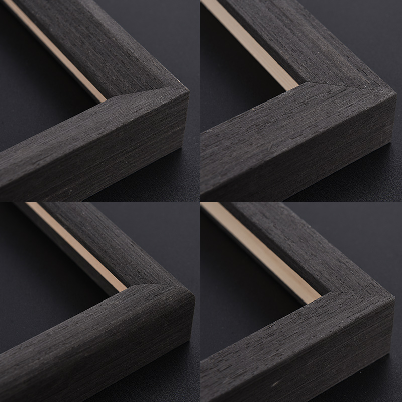 Solid wood oil painting frame, picture frame, framed painting, wall poster frame, advertising frame, photo frame, support custom size, simple and retro