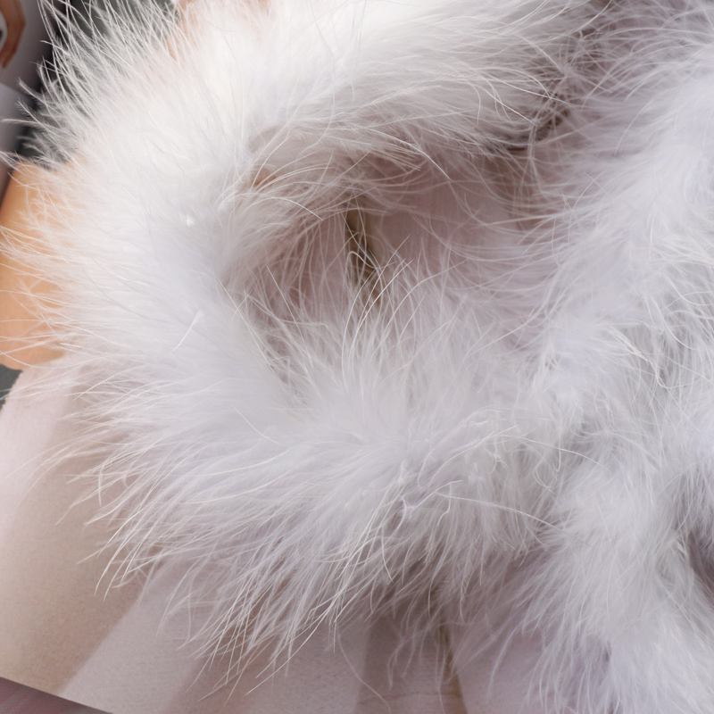 White Turkey Feather Bar Wedding Festivities Thickened Wool Toy Gift Stage Acting Out of Diy Decorative Feathers-Taobao