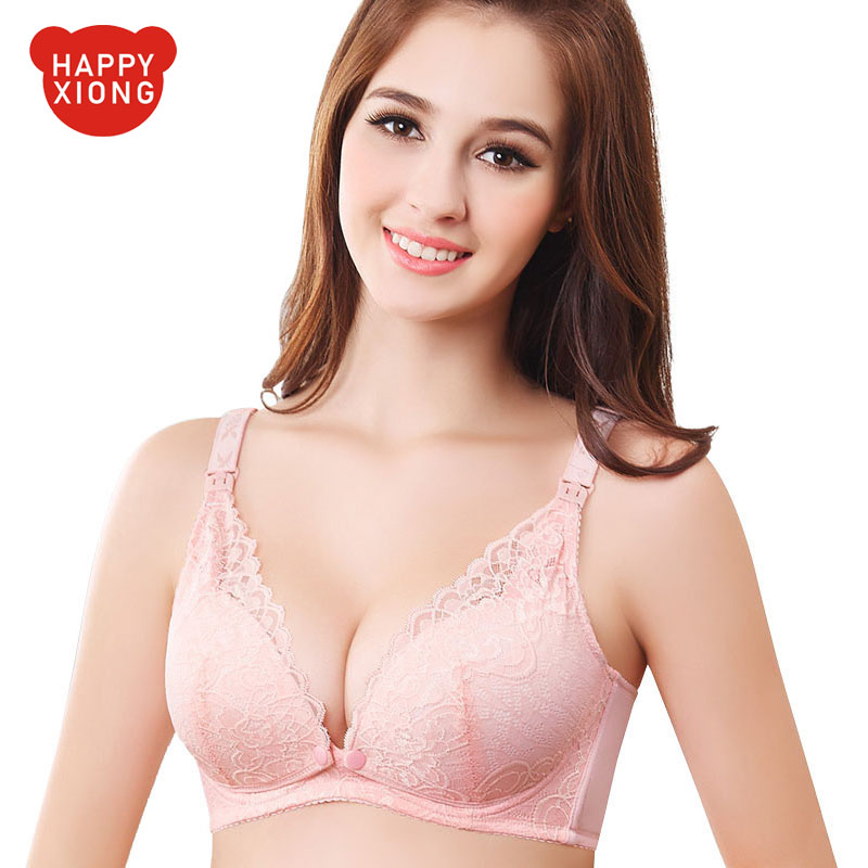 Maternity nursing bra front buckle without rims gathered anti-sagging bra cover Pregnancy nursing maternity underwear