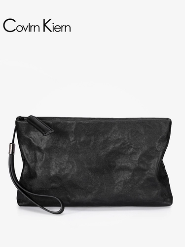 Мужская кожаная сумка с петлей на руку, из натуральной кожи