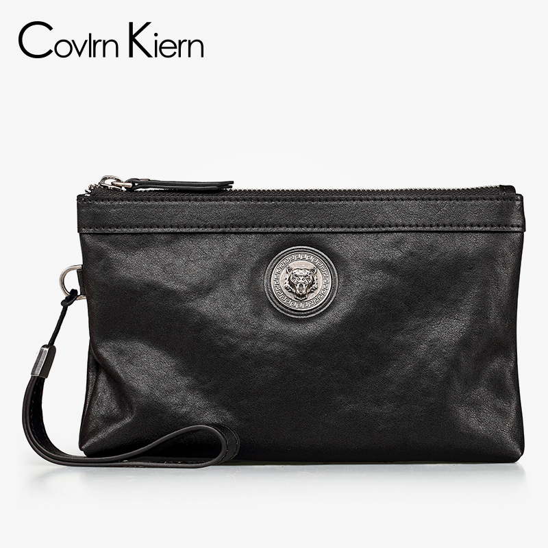 CovlrnKiern2021 New Men's Leather Clutch Bag Cowhide Handbag Male Cowhide Envelope Bag Tide Ck208