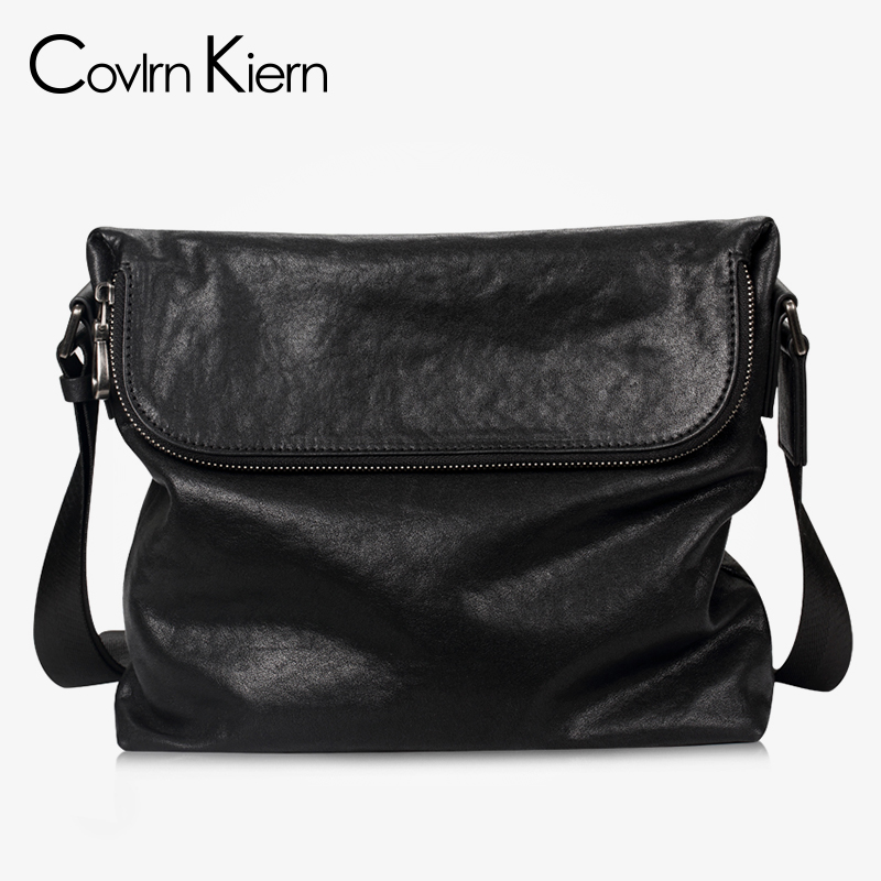 CovlörnKiern genuine leather single shoulder bag men's bag inclined satchel bag men 2020 new casual male bag tide ck306