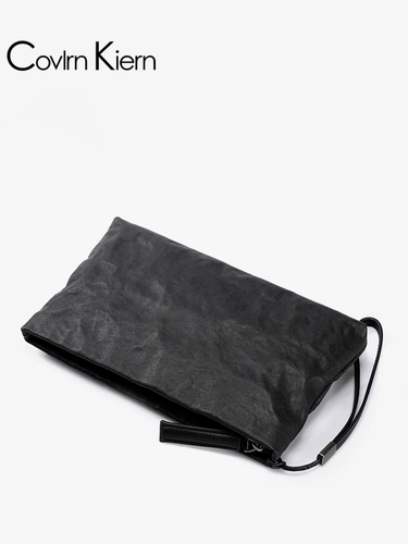 Мужская кожаная сумка с петлей на руку, из натуральной кожи