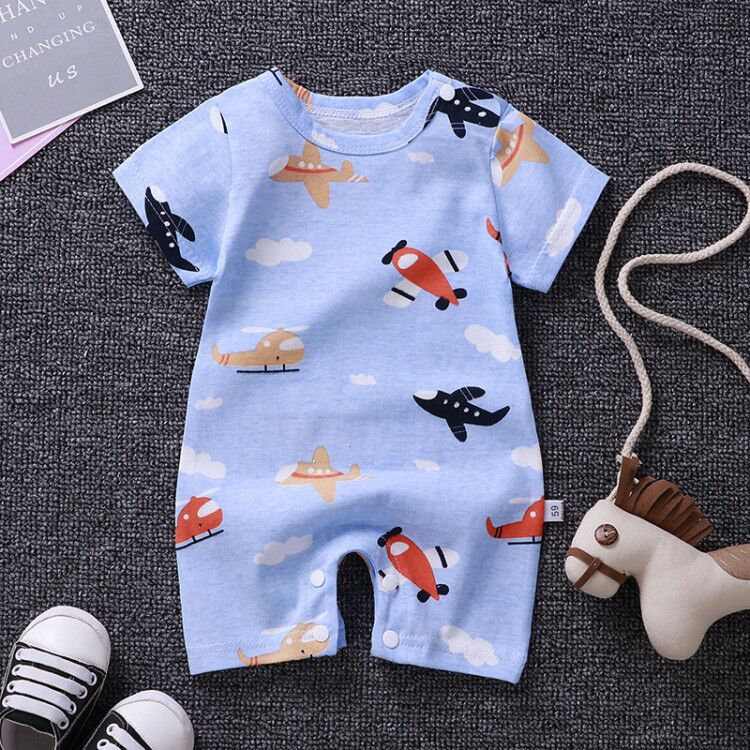 Mùa hè 2020 bé mới bông pajama bé jumpsuit 3-6 tháng khaon sơ sinh leo lên.