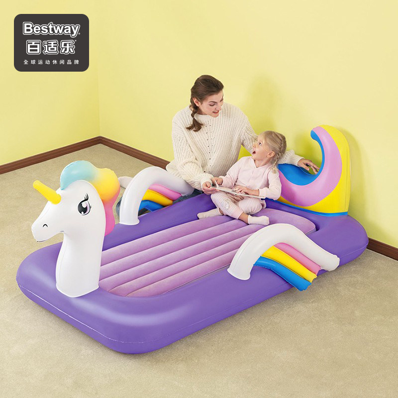 Bestway Children inflatable mattress cartoon inflatable bed for household single-person outdoor travel children inflatable mattress
