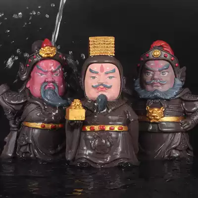 Tea pet ornaments boutique Flushing color change Guan Gong personality creative tea play Guan Yu tea table tea set accessories accessories accessories can be raised