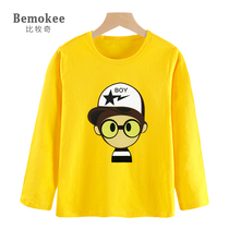 Boys long sleeve T-shirt 2021 new spring and autumn cotton top children cartoon base shirt childrens figure tide T