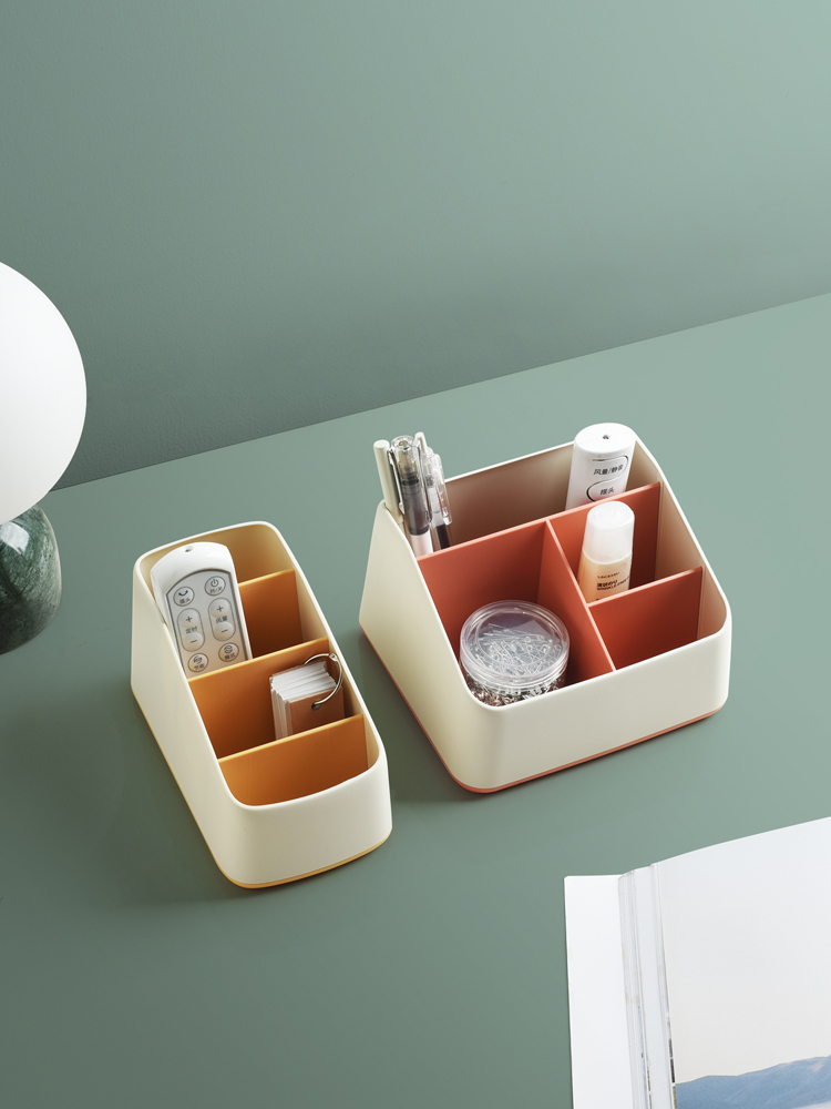 Office desktop sundries Remote control storage box Pen holder Stationery Girls ' bedroom College dormitory artifact good things