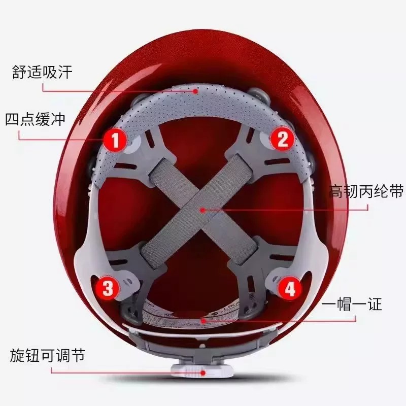Fiberglass Safety Helmet 3C Certification National Standard Construction Site Safety Helmet 2026 New