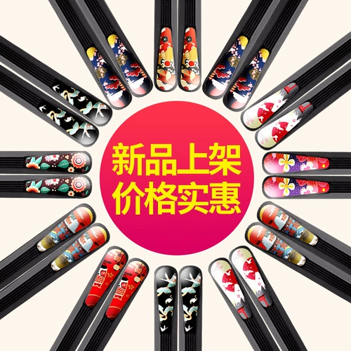 Металлические японские антибактериальные палочки для еды, креативный трансформер, комплект