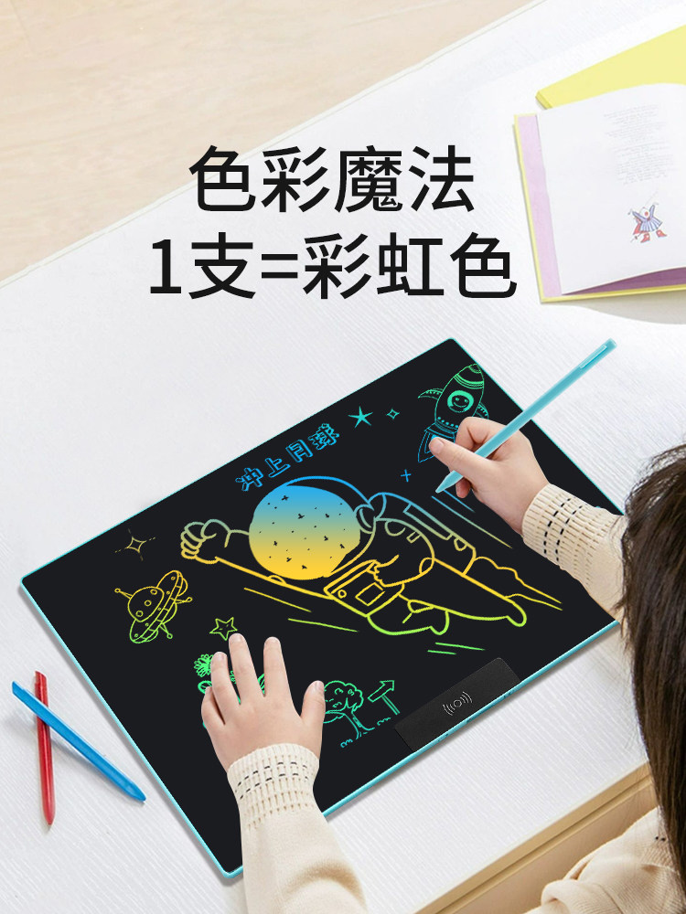 Pbj Lcd Drawing Board for Children, Home Use, Eye Protection, Cloud-Clear Screen, Full-Screen Writing Board, Graffiti Handwriting Board, Electronic Blackboard