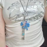 Оригинальная универсальная подвеска, брелок, ожерелье, четырехлистный клевер, 2 карат