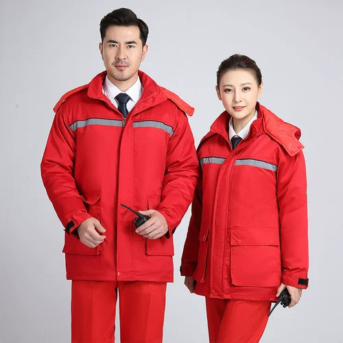 Антистатическая рабочая одежда Хлопковая куртка мужская зима сгущенная заправочная станция Электронная нефтехимическая фабричная мастерская