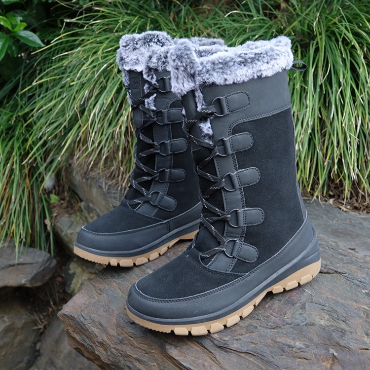 2021 new foreign trade winter ultra-high-top snow boots ski boots waterproof, warm and resistant to low temperature Thinsulate men's and women's shoes