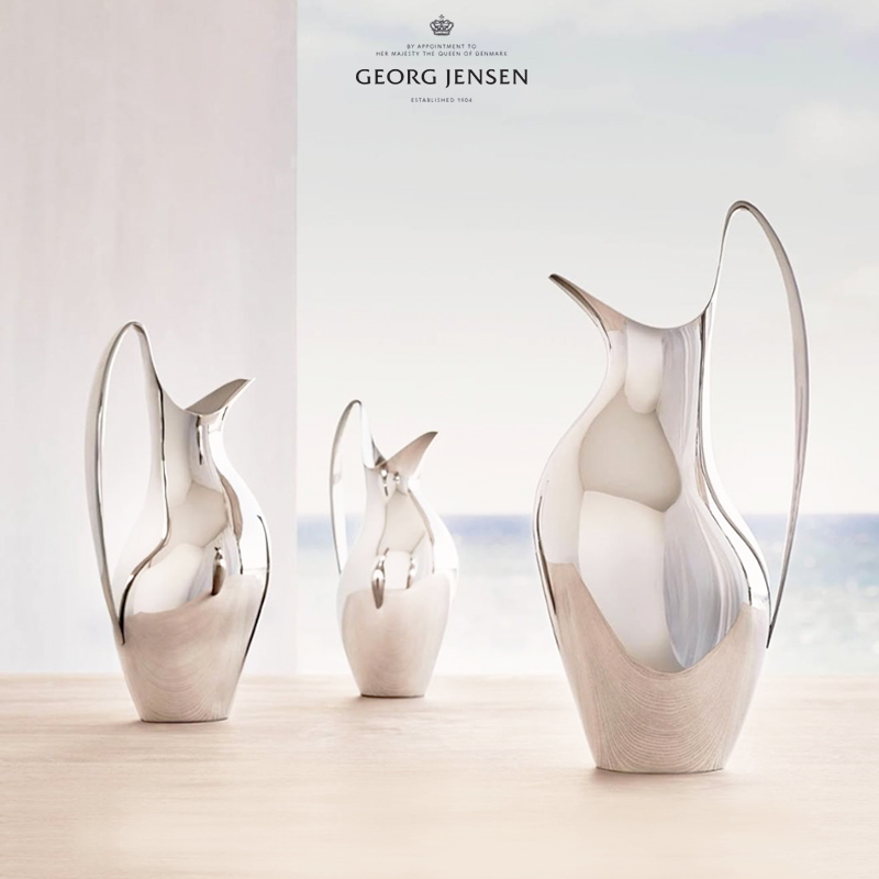 Georg Jensen George Jefferson Nordic light lavish cold water kettle Home Cold Kettle Vase Table Face Decoration Pendulum