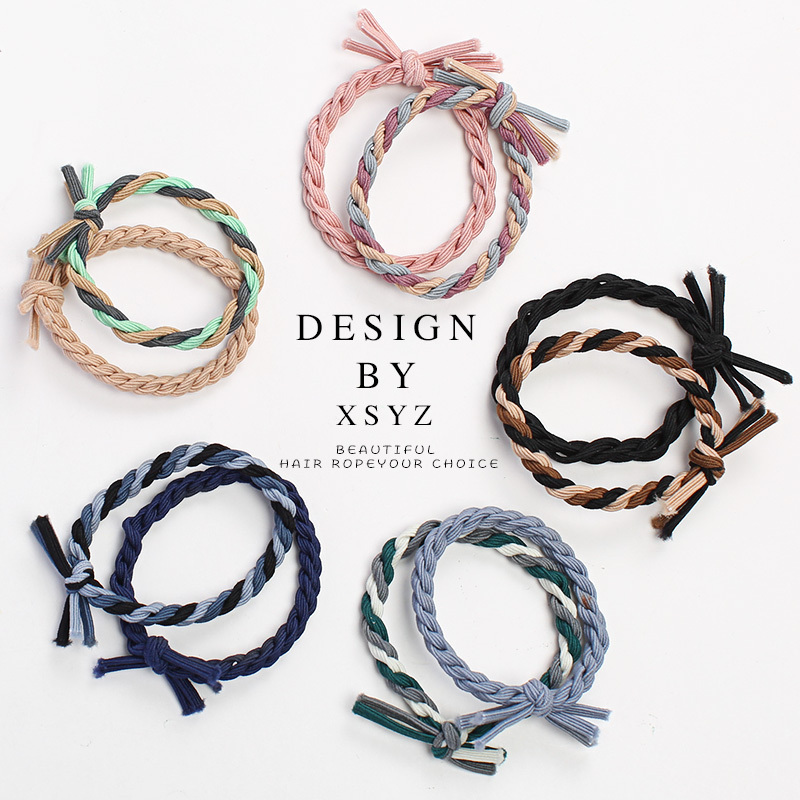 2024 新しい高弾性耐久性のあるヘアロープヘアリングゴムバンド女の子ヘアロープハイポニーテール小さな革のヘッドドレス