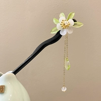 Лили цветочный зеленый лист деревянный