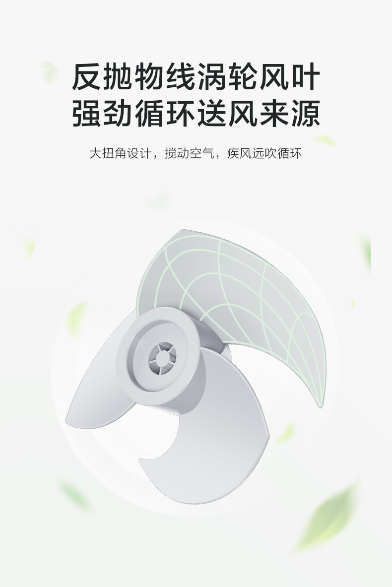 美的 3D涡流空气循环扇 6米遥控 循环通风 图8