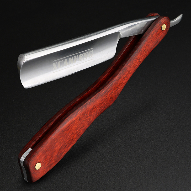 Xuanfeng Carbon Steel Straight Razor Shaving Razor Vintage Razor Shaving Knife Barber Razor Integrated Razor
