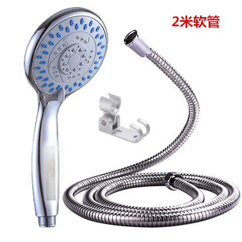 Water heater shower shower head shower head hand-held rain shower set wall-mounted bathroom household