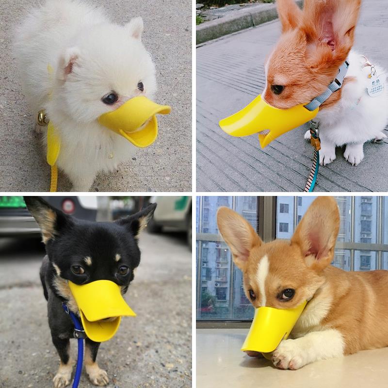 Dog mouth cover anti-mess to eat drinking water puppy supplies Kokie big-dog goldduckbill sleeve Snow Narei Prevention