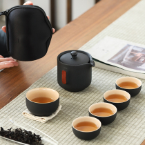 Portable quick cup One pot five cups Travel tea set Ceramic travel outdoor portable tea pot Drink tea cup
