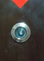 Anti-theft door cats eye door mirror home surveillance camera doorbell plug hole universal two-in-one door cover