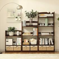 Shelves floor-standing childrens solid wood bookshelf modern simple creative student home log living room small bookcase
