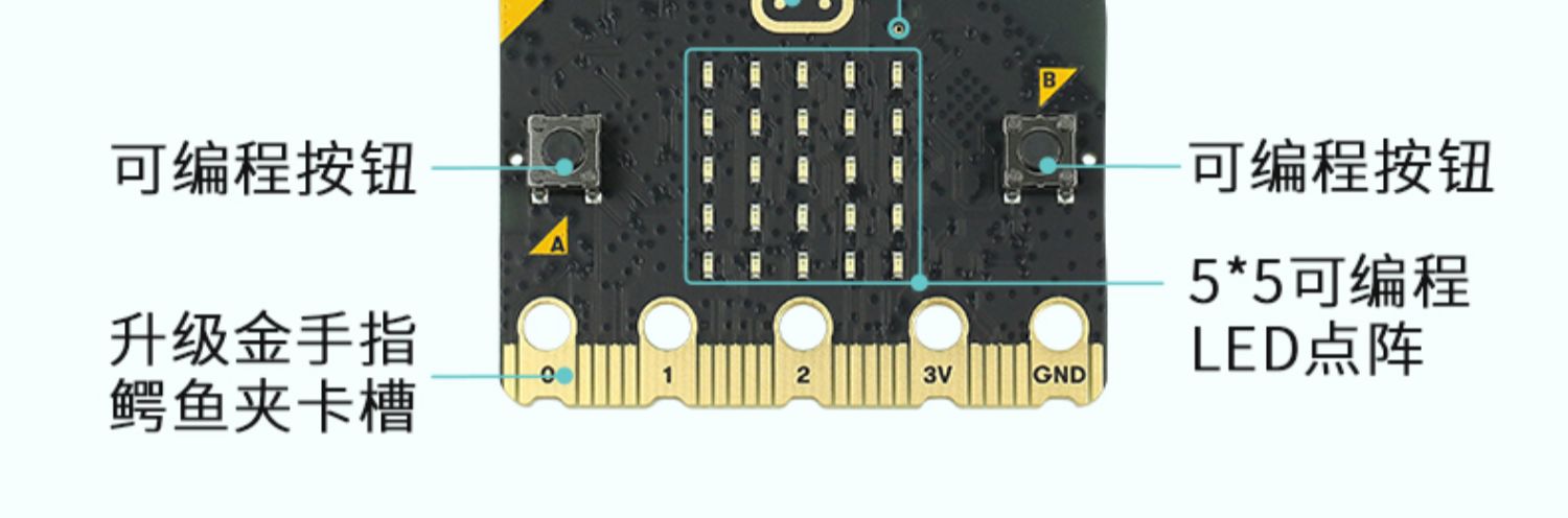 microbit v2主板套件BBC micro:bit开发板机器人python编程扩展板