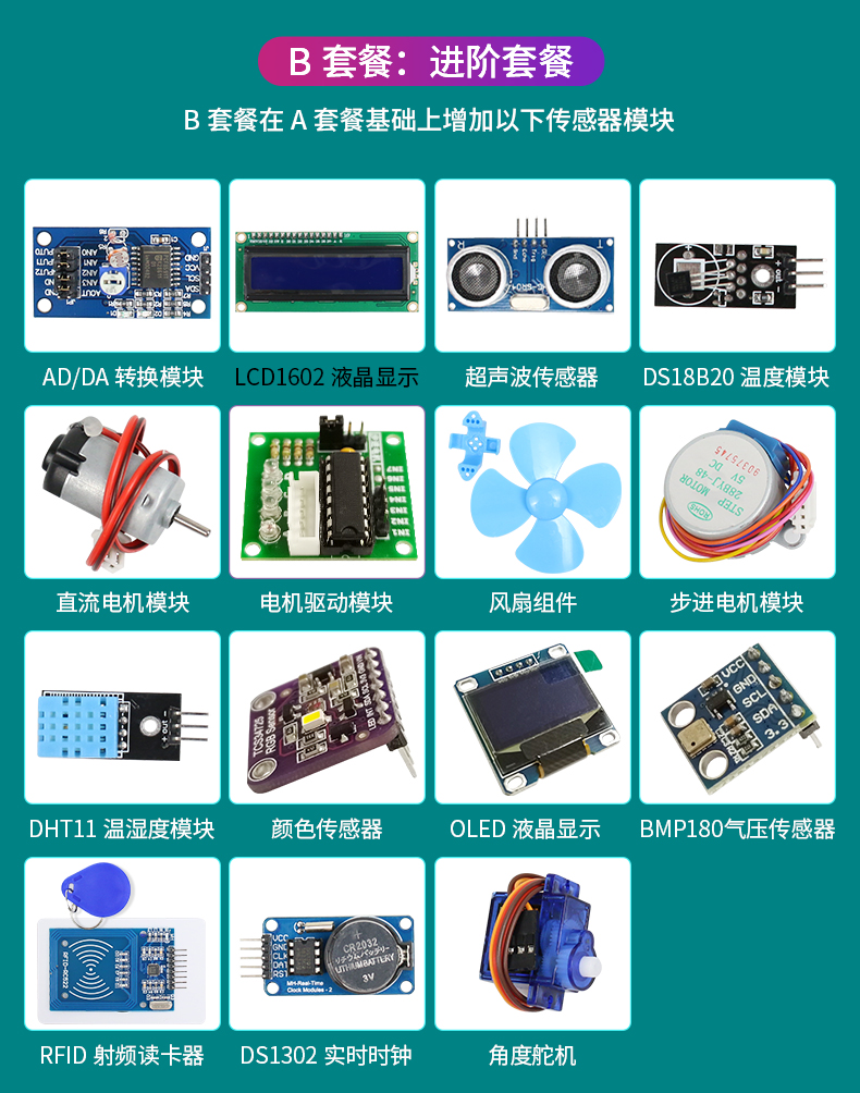 适用于Arduino高级物联网编程套件ESP32开发板IOT蓝牙WIFI米思齐