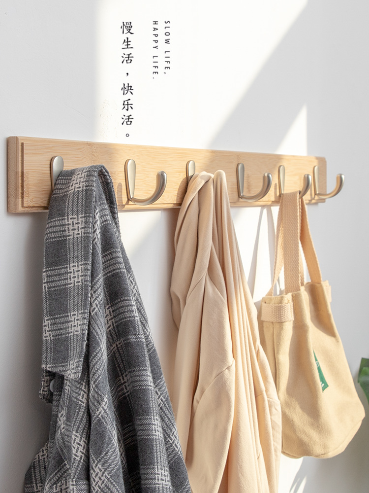 Nordic clothes hook Wall-mounted wall entrance door after the clothes hook Wall key coat hook row hook hanger