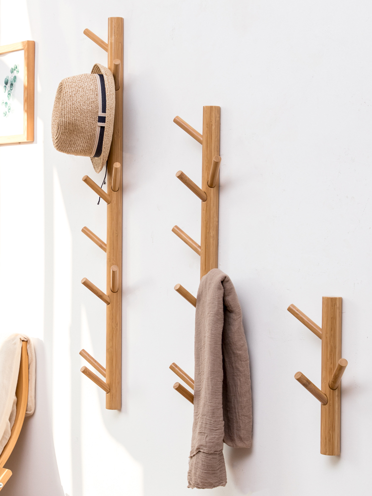Entrance bedroom Tree trunk hanger Wall wall coat hat rack Hanging hook Clothes hook Wall coat hook