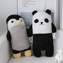 Cute cartoon comfortable three-dimensional chick pillow penguin nap cushion koala small pillow doll birthday gift