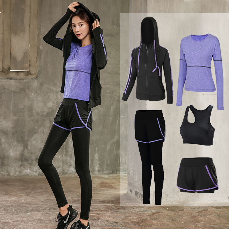Yoga clothes autumn and winter new running sports suit women's quick-drying loose professional gym beginner fitness clothes