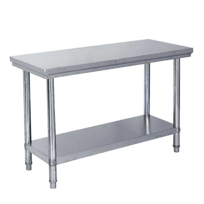 Kitchen cutting table width 40 45 50 60 70 80cm 2 3 layers stainless steel double-pass workbench for cooking