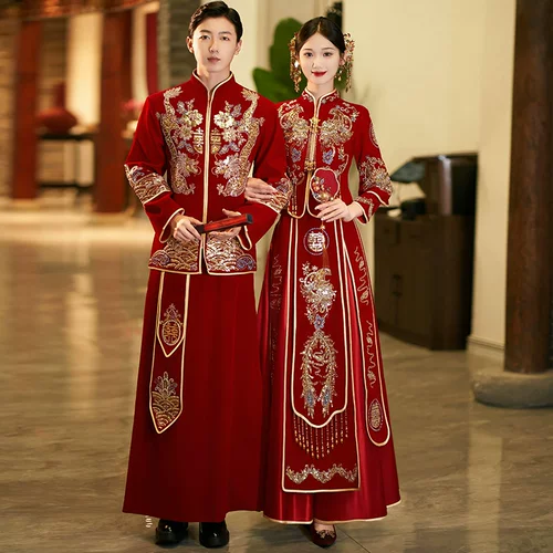 Традиционный свадебный наряд Сюхэ, свадебное платье, подходит для подростков