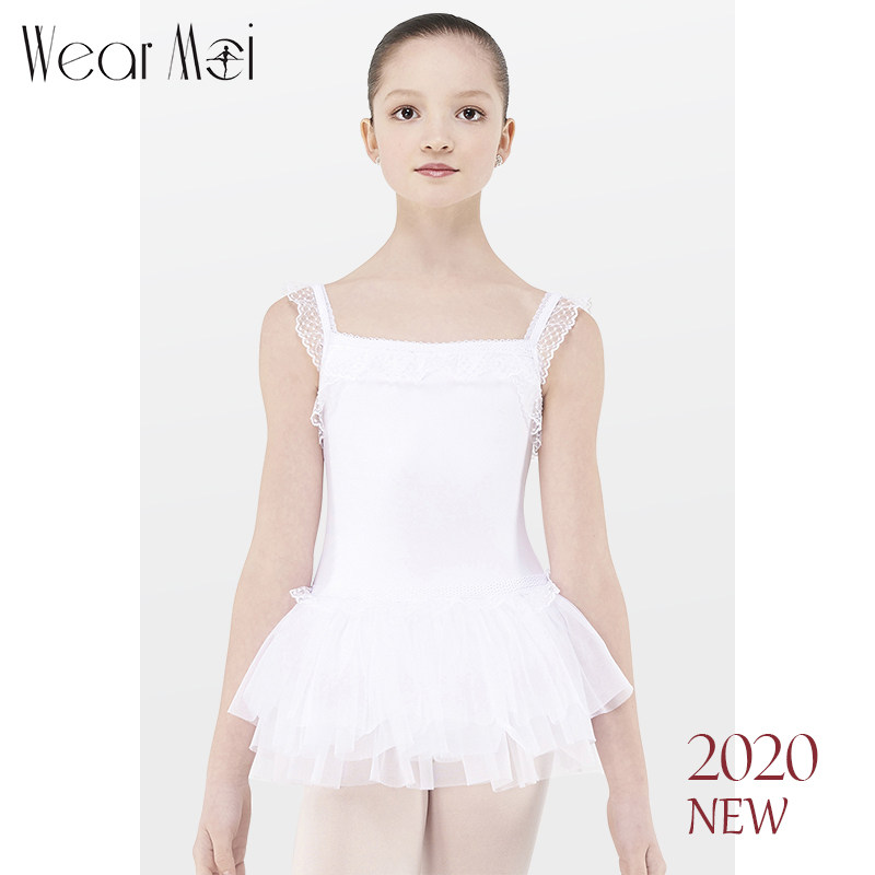 Children's ballerina dress dancing white tulle skirt girls bouffant skirt children's ballerina skirt Bambou skirt