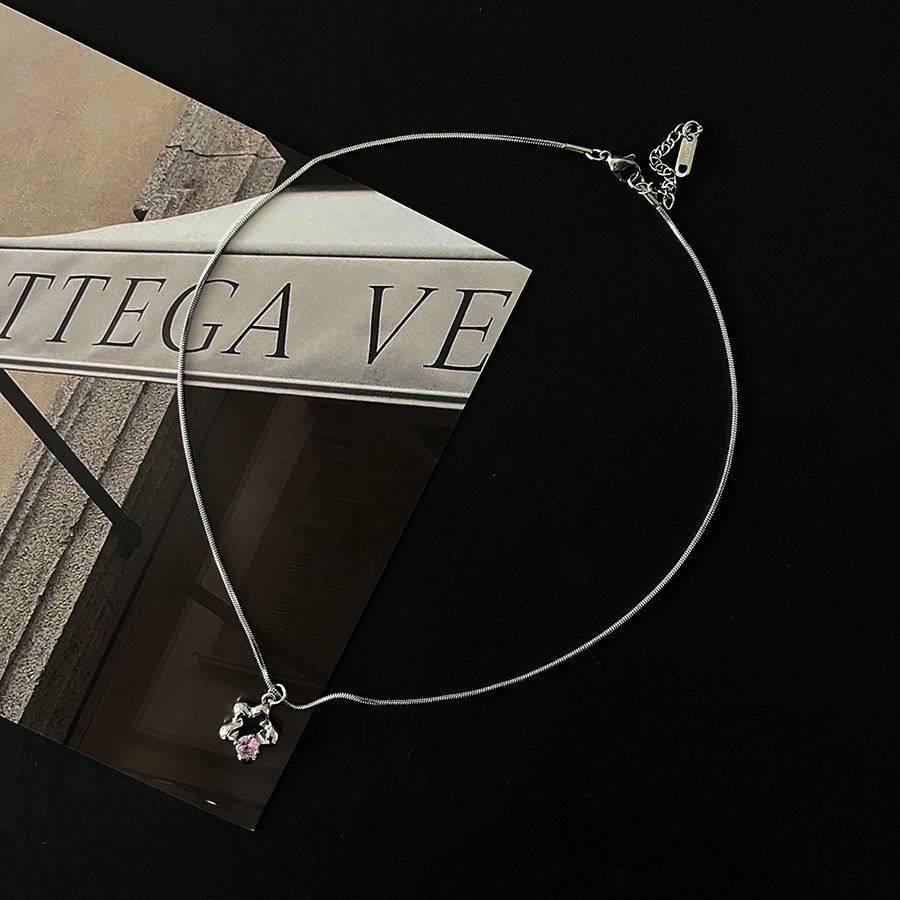 Casual Simple Style Star Zircon Alloy Titanium Steel Wholesale Pendant Necklace display picture 9