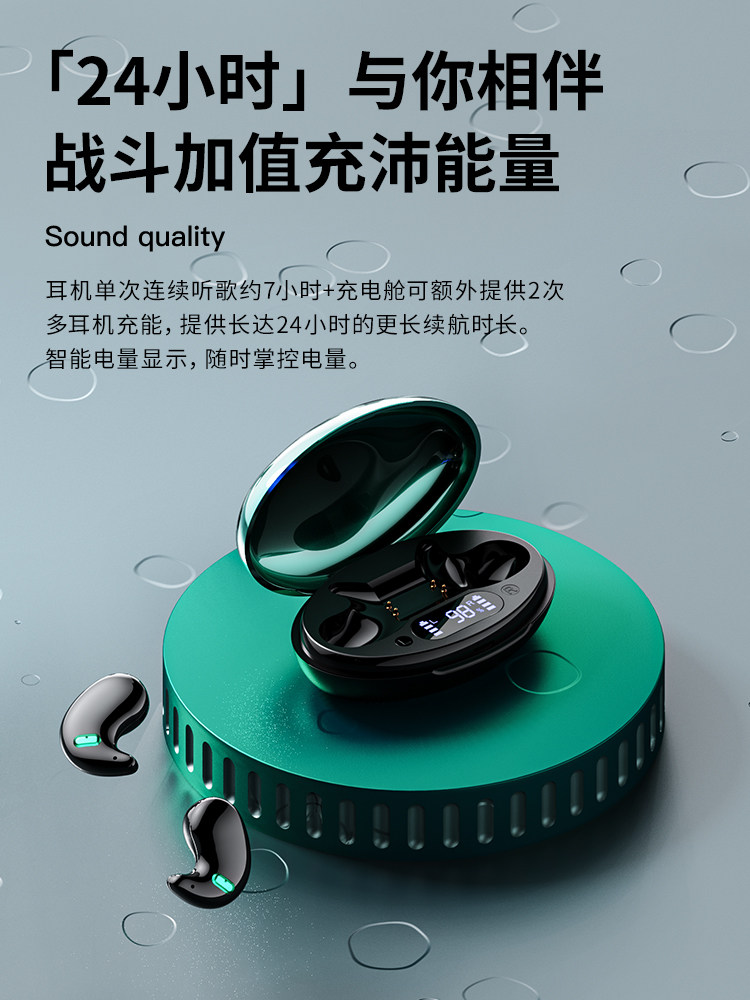 Sleep Bluetooth Headphones, Wireless, On-Ear, Invisible, Special for Side Sleeping, Noise Reduction, High-End, New Model for Men and Women, Suitable for Sony